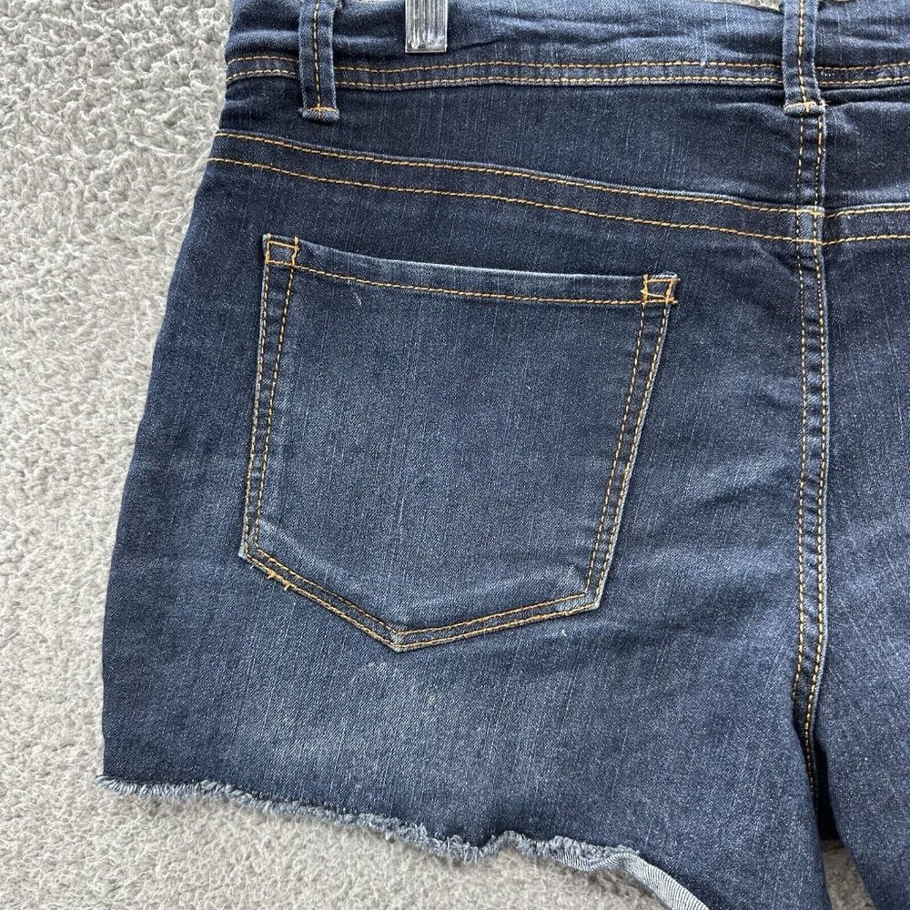 Fire & Gold Shorts Women's 10 Blue Dark Wash Denim Cut Off Shorts Ladies 10 - Picture 12 of 13
